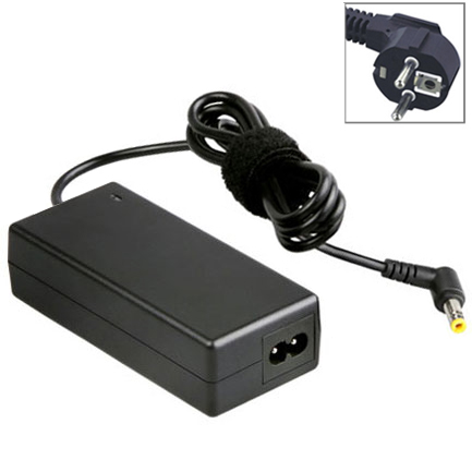 EU Plug AC Adapter 19V 3.42A 65W for Toshiba Laptop, Output Tips: 5.5x2.5mm